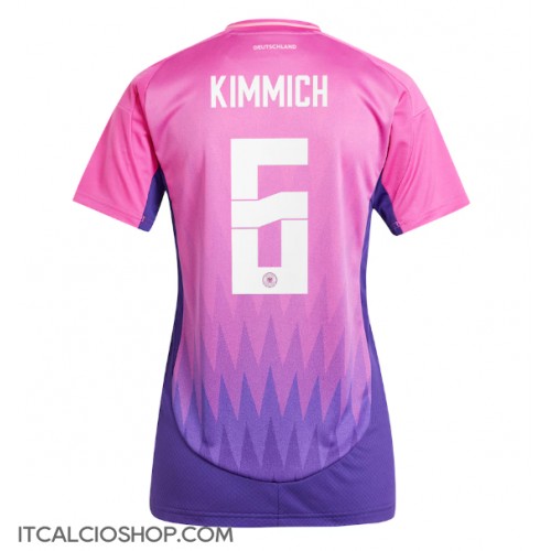 Germania Joshua Kimmich #6 Seconda Maglia Femmina Europei 2024 Manica Corta